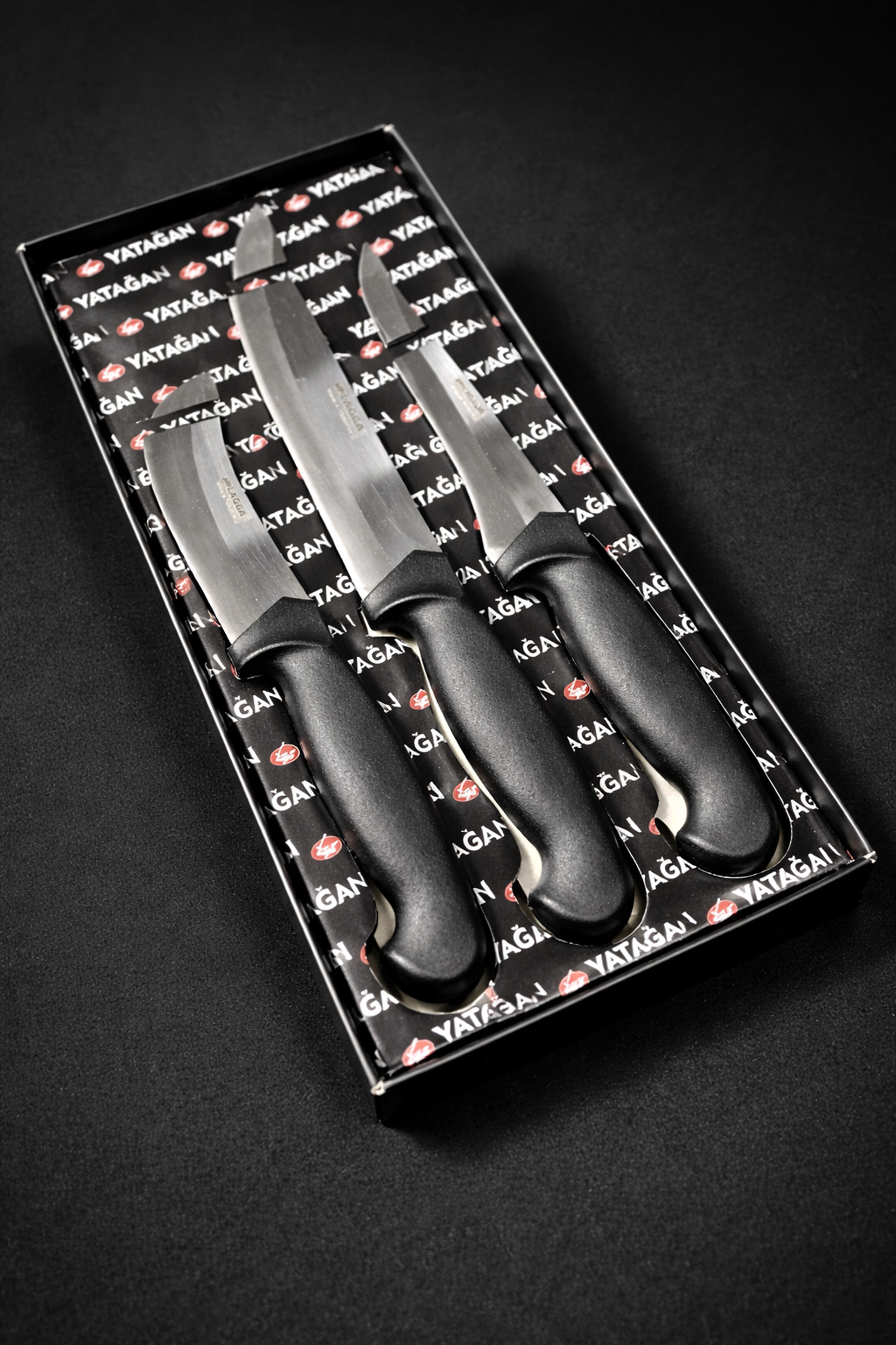 Premium Küchenmesser-Set 3-teilig - dicke Edelstahlklingen