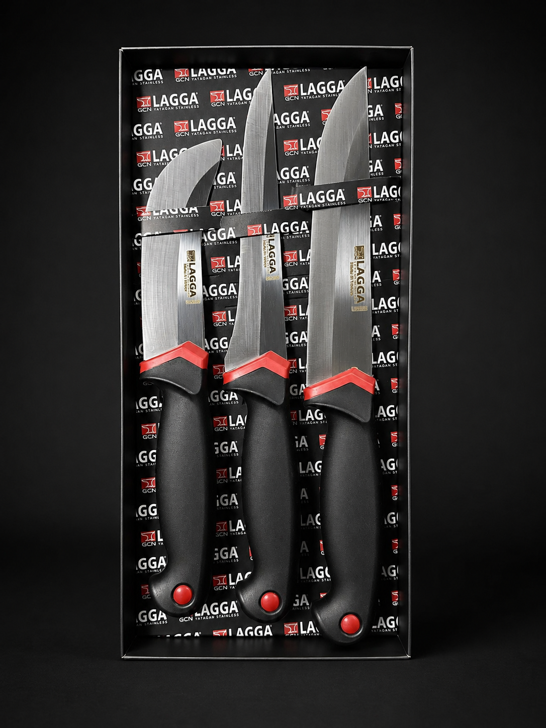 Premium Küchenmesser-Set 3-teilig - dicke Edelstahlklingen