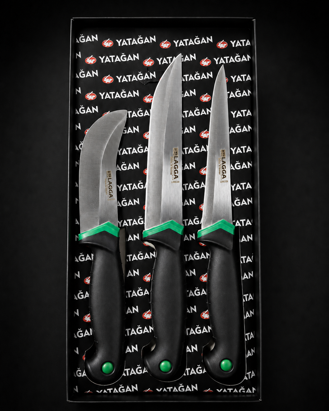 Premium Küchenmesser-Set 3-teilig - dicke Edelstahlklingen