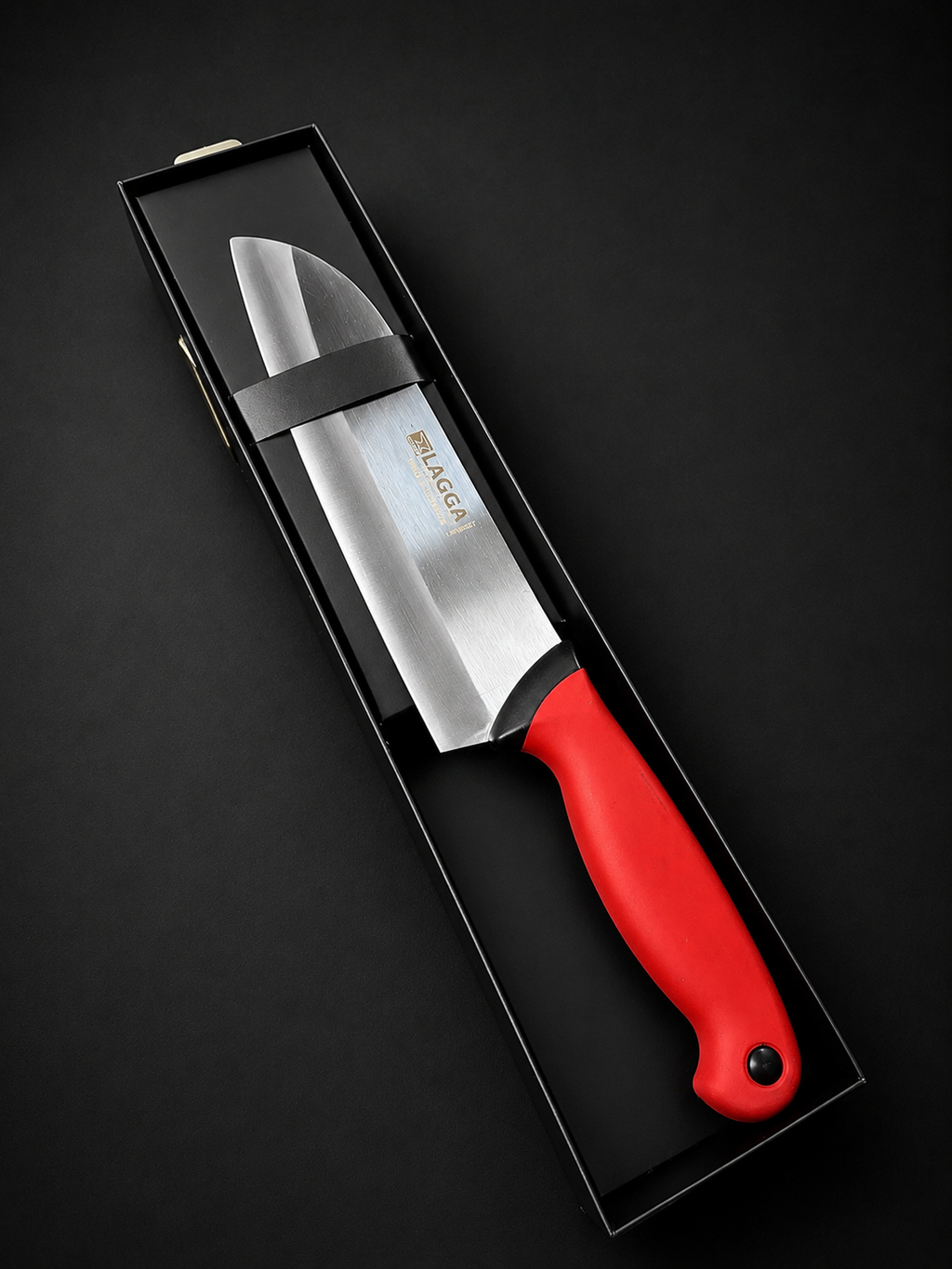 Chef­messer mit ergonomischem Griff – breite Klingenform